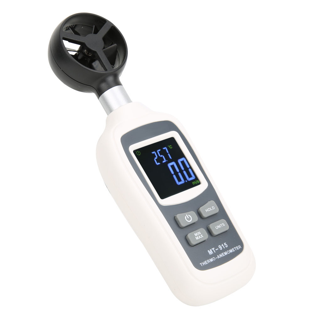 Anémomètre Numérique Portable Mt-915, Indicateur De Vitesse Du Vent, Thermomètre Et Thermomètre Du Vent