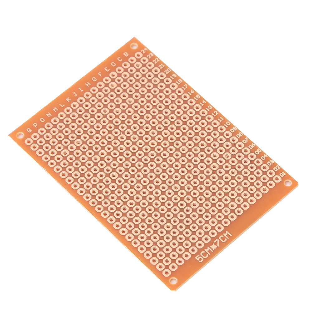 Lot De 10 Plaques D'Essai Universelles Pour Circuits Imprimés (pcb) Simple Face De 5 × 7 Cm