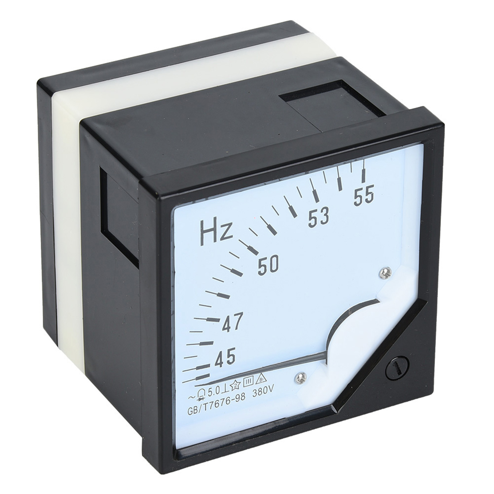 Fréquencemètre À Panneau Carré 45-55 Hz Ac 380 V 1,5 Testeur De Fréquence Haute Précision