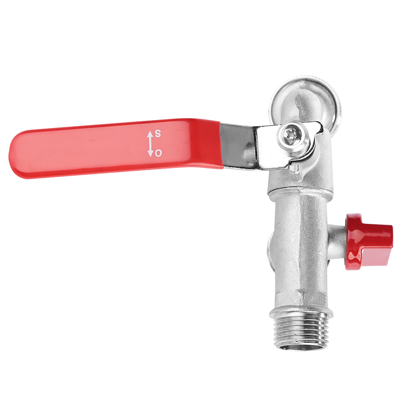 Robinet D'Eau À Double Vanne À 90 Degrés, Robinet En Laiton 1/2", Outil Pour La Maison, L'Extérieur Et Le Jardin