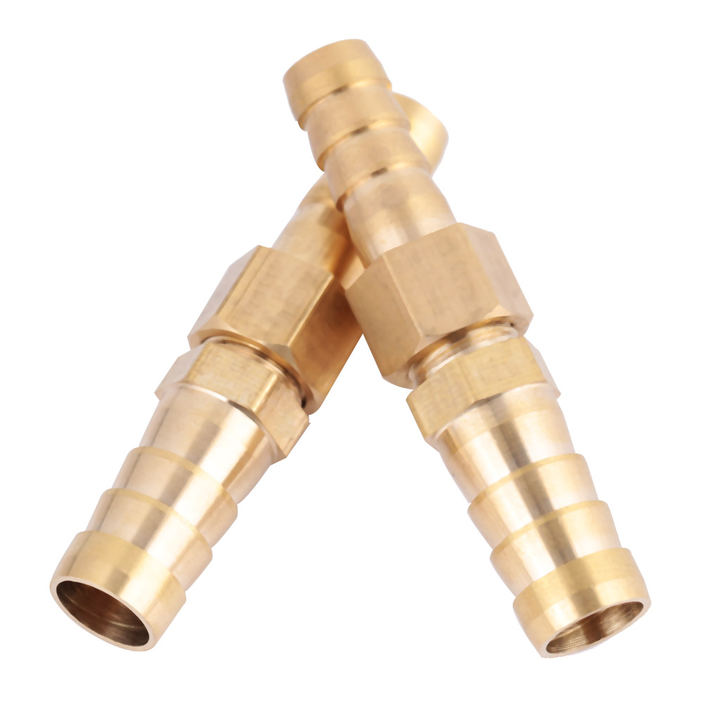 Raccord En Laiton Pour Tuyau D'Arrosage, Réducteur À Embout Cannelé, Connecteur De Réduction (8 Mm-10 Mm, 2 Pièces)