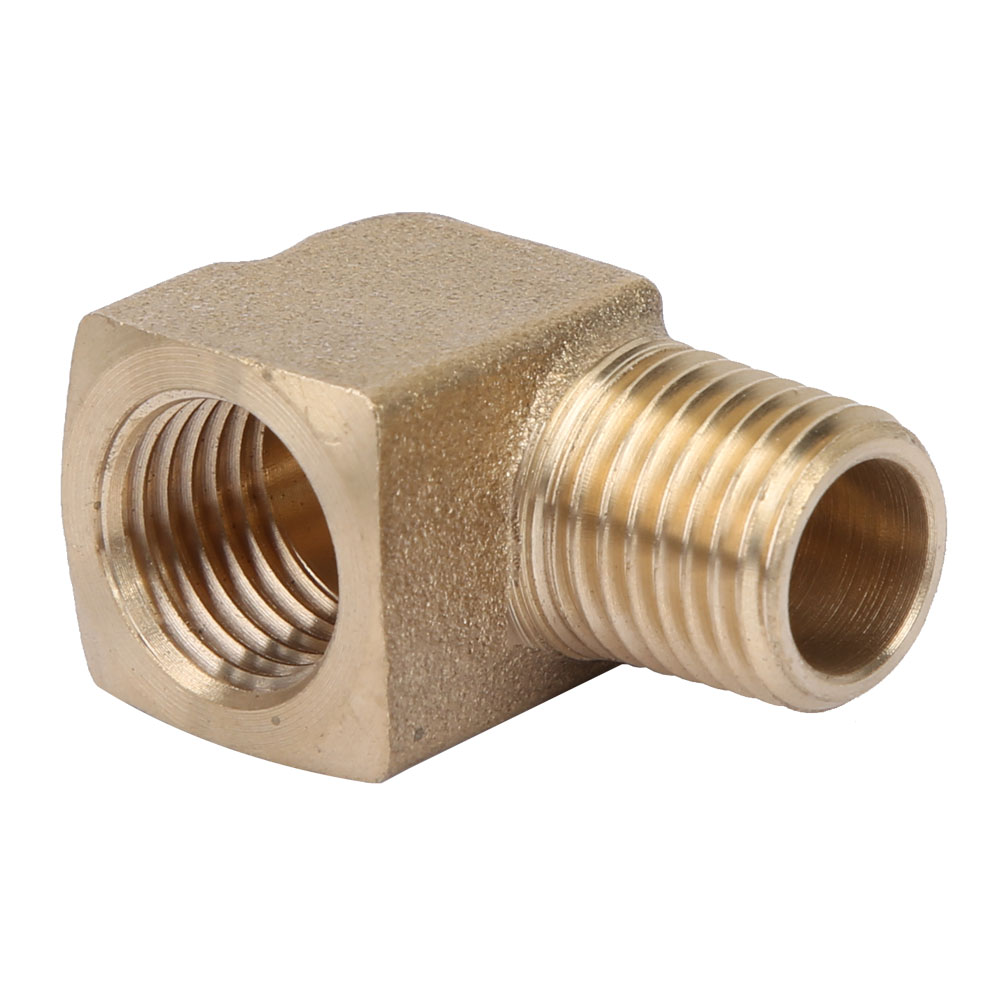 Raccord Coudé À 90° En Laiton 1/4" Mâle/femelle Npt