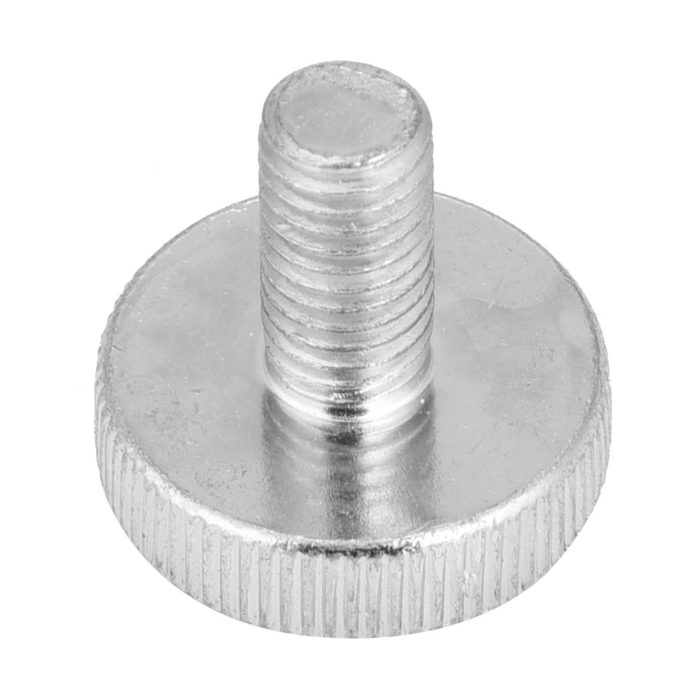 10 Vis À Oreilles M8 En Acier Au Carbone Zingué À Tête Moletée Plate (m816)