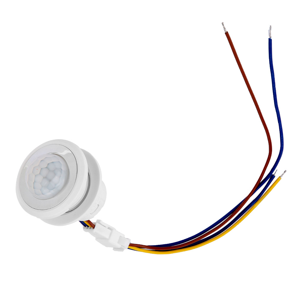 Interrupteur À Détecteur De Mouvement Infrarouge Automatique À Led Mr Hw08f, 1-40 W, 45 X 40 Mm