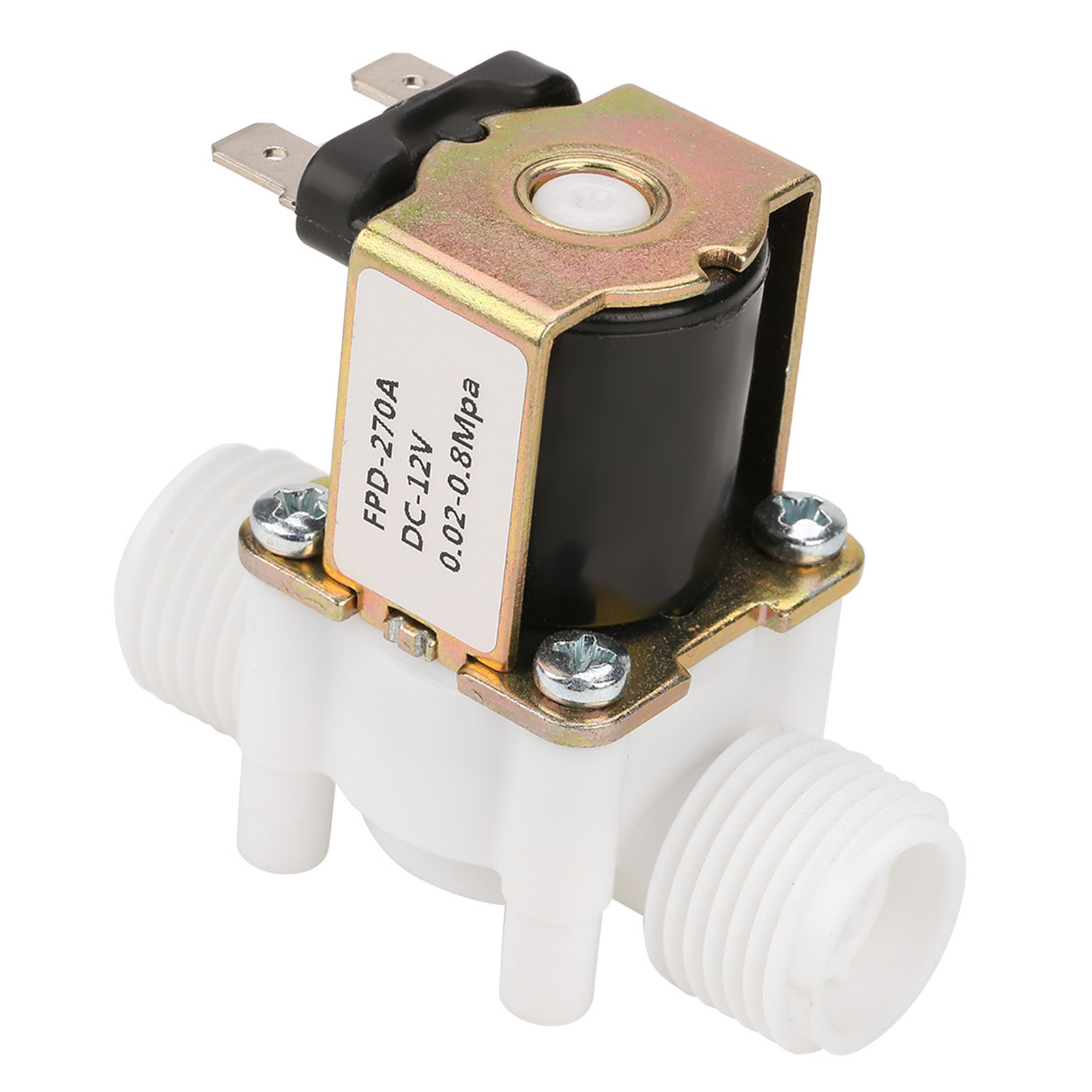 Électrovanne D'Arrivée D'Eau 12 V G1/2" Nc En Plastique Pour Distributeur D'Eau