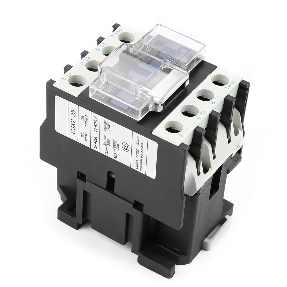 Contacteur Électrique Industriel Haute Sensibilité Cjx2-2510, 220 V, 25 A