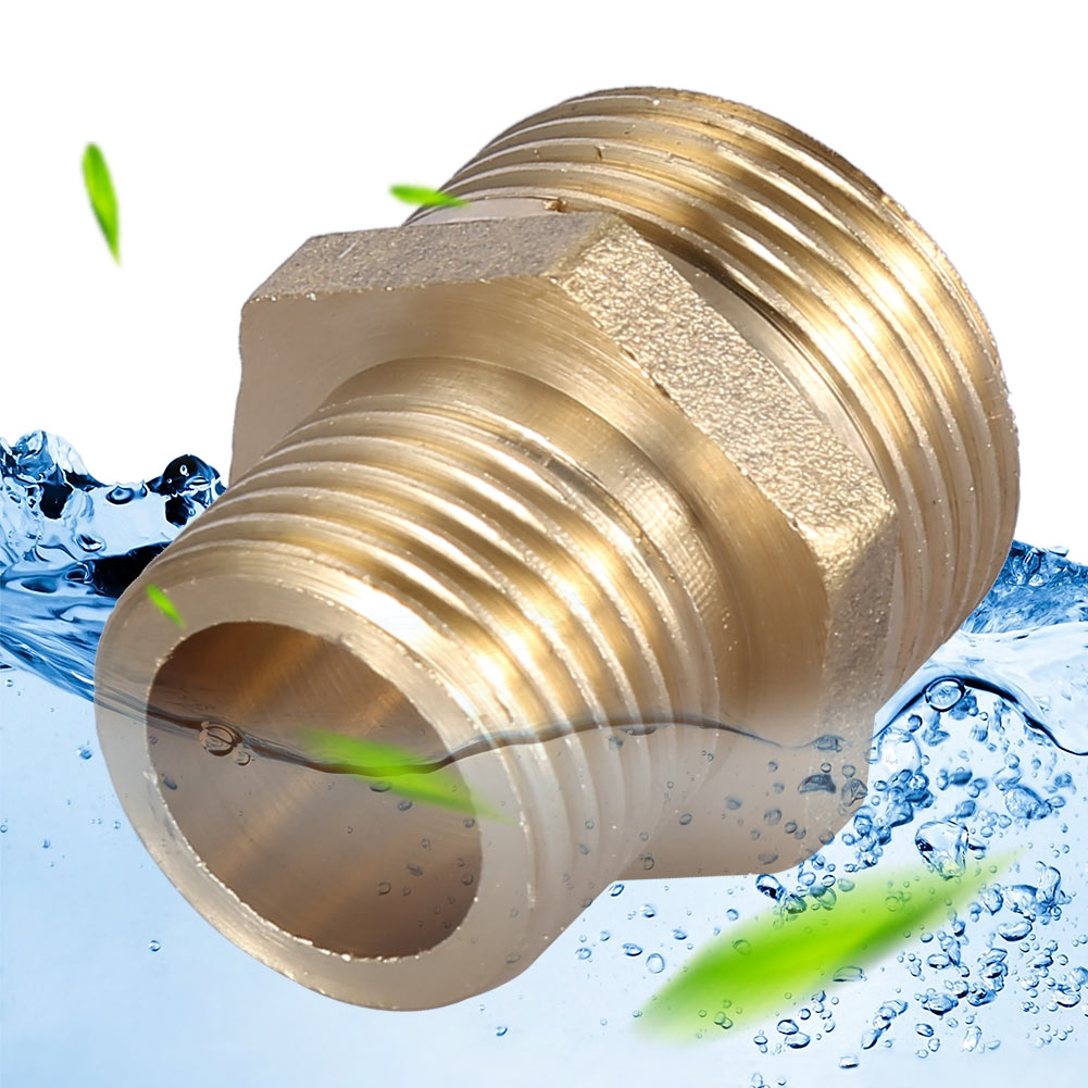 Raccord Hexagonal En Laiton Réducteur Pour Tuyau D'Eau Mâle 3/4" À 1/2" (intensification)