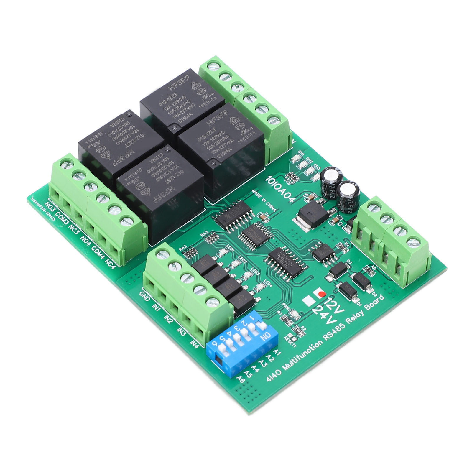 Module Relais Multifonctionnel Rs485 À 4 Canaux Pour Équipements Électriques 12 V Cc