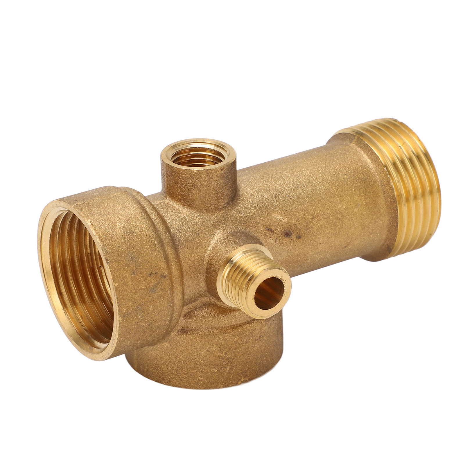 Raccord De Tuyauterie En Laiton 5 Voies G1 G1/4 Pour Eau, Huile Et Gaz, Idéal Pour La Cuisine Et La Salle De Bain.