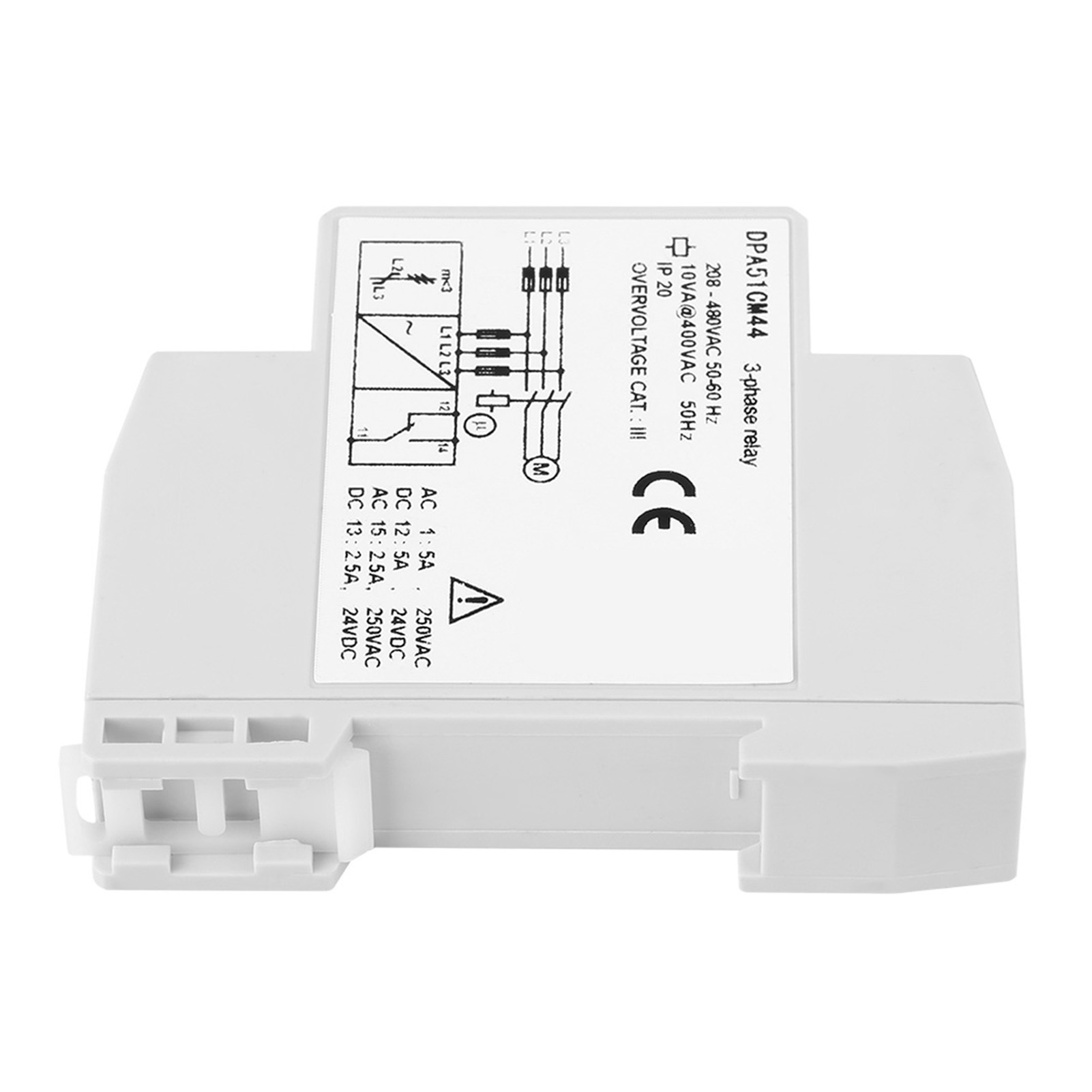 Relais De Surveillance Triphasé Dpa51cm44, Protecteur De Séquence De Phases 208-480 V Ca