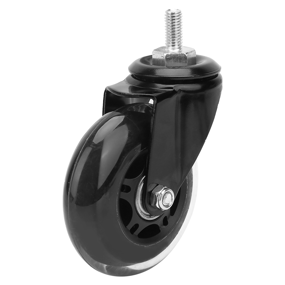Lot De 5 Roulettes Pivotantes De 7,6 Cm (3 Pouces) Pour Chaises De Bureau, Roulettes En Pu Pour Meubles Et Chariots (1)
