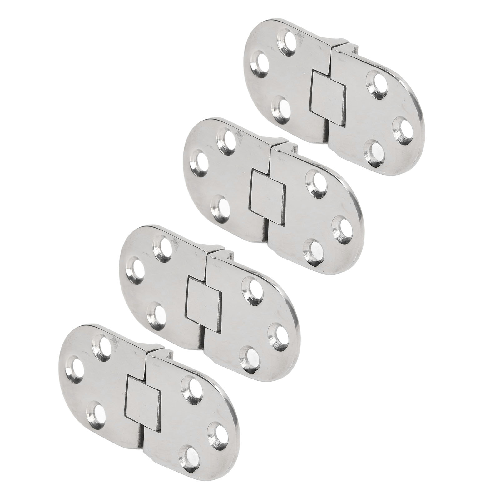 Lot De 4 Charnières De Porte Avec Trous De Fixation, En Acier Inoxydable 316, Pour Bateaux, Yachts Et Camping-cars.
