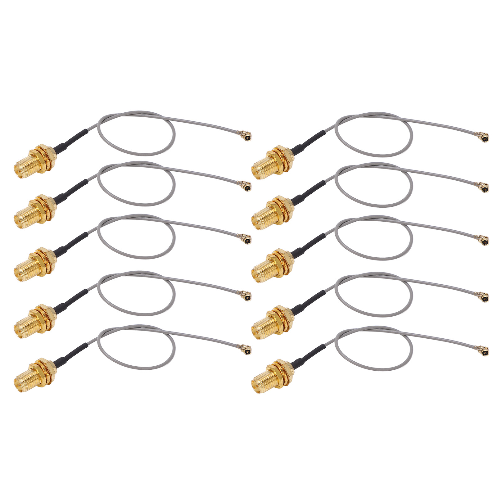 Lot De 10 Câbles Adaptateurs Coaxiaux Ipex Vers Sma Mâle, Rallonges De Signal Rf 50 Ohms