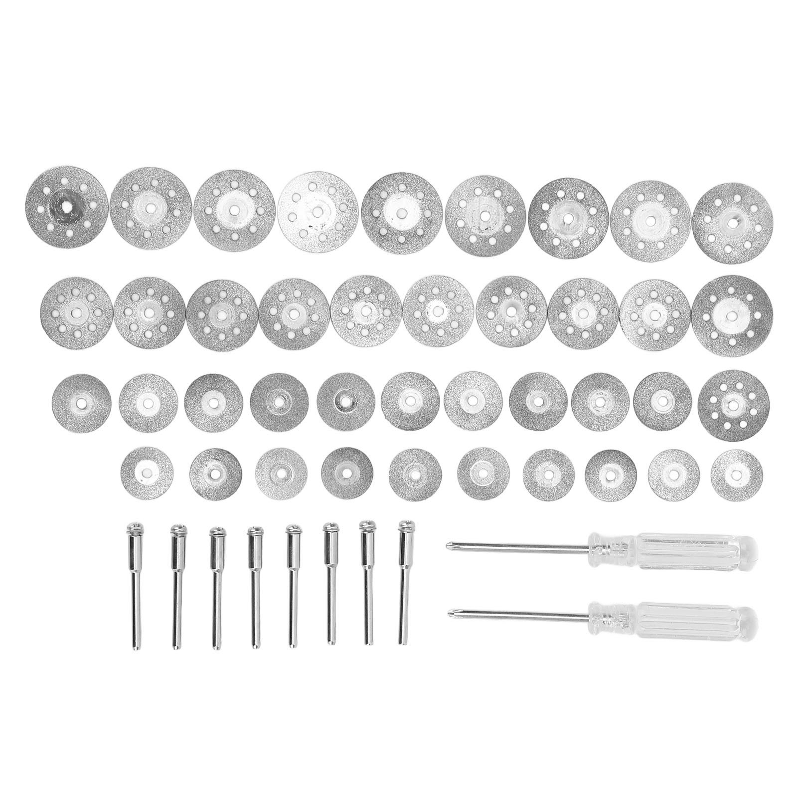 Ensemble De Disques À Tronçonner Diamantés Pour Le Meulage Des Métaux, Avec Tournevis Et Tige De Connexion