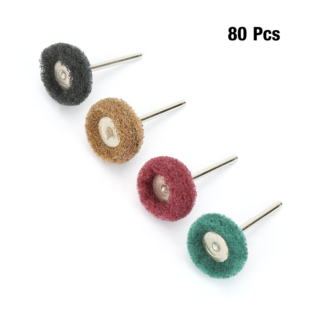 Kit De 80 Disques Abrasifs De 25 Mm Pour Le Polissage Et Le Lustrage