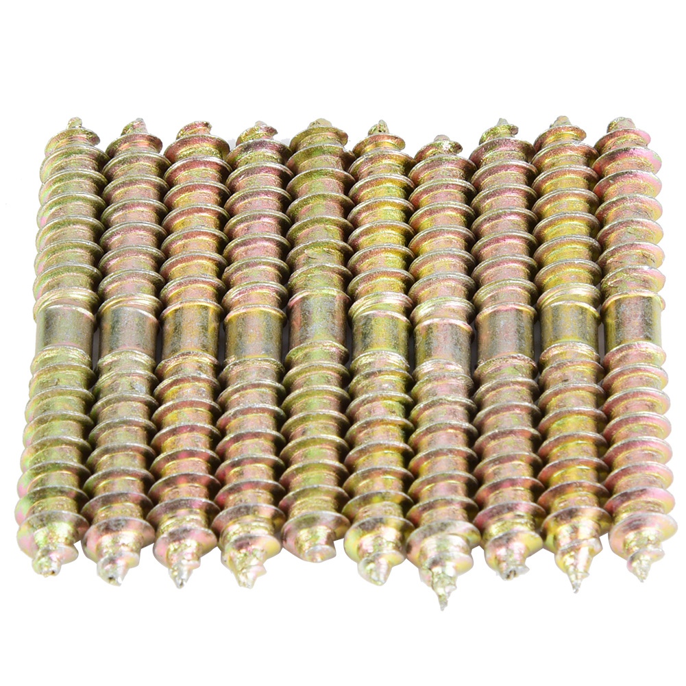 Lot De 10 Vis À Cheville 650 Mm Pour Le Travail Du Bois Et La Fabrication De Meubles, Vis À Double Extrémité