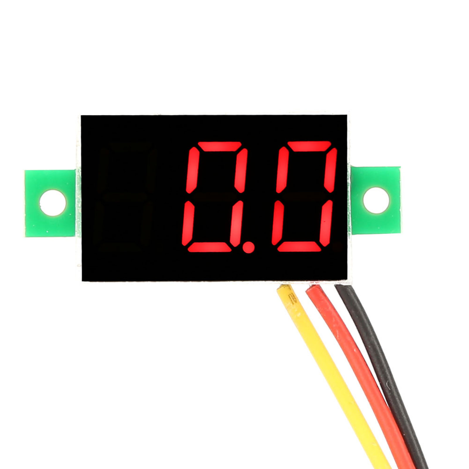 Voltmètre Numérique Cc À 3 Led, Affichage 0,36 Pouce, 5 Pièces, 3 Couleurs, Moniteur De Tension