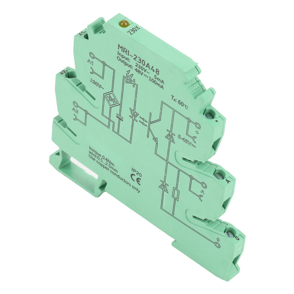 Module Relais Plc De Protection D'Isolation De Couplage Ultra-mince Mri-230a48 6,2 Mm