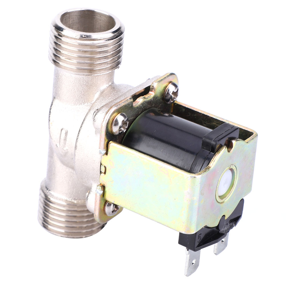 Électrovanne Électrique En Laiton Dc12v G1/2 Nc Normalement Fermée Pour Entrée D'Eau