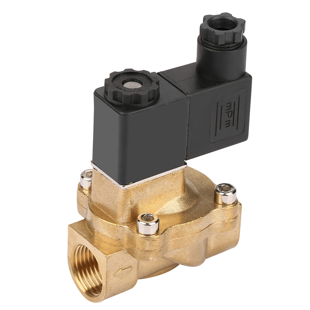 Électrovanne G1/2 À Deux Voies Et Deux Positions, À Commande Pilote, Pour Air, Huile Et Eau (dc24v)