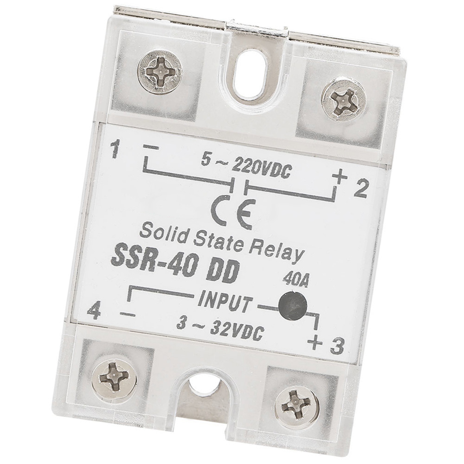 Relais Statique Ssr-40 Dd 40a 5-220vdc Pour Processus D'Automatisation Industrielle