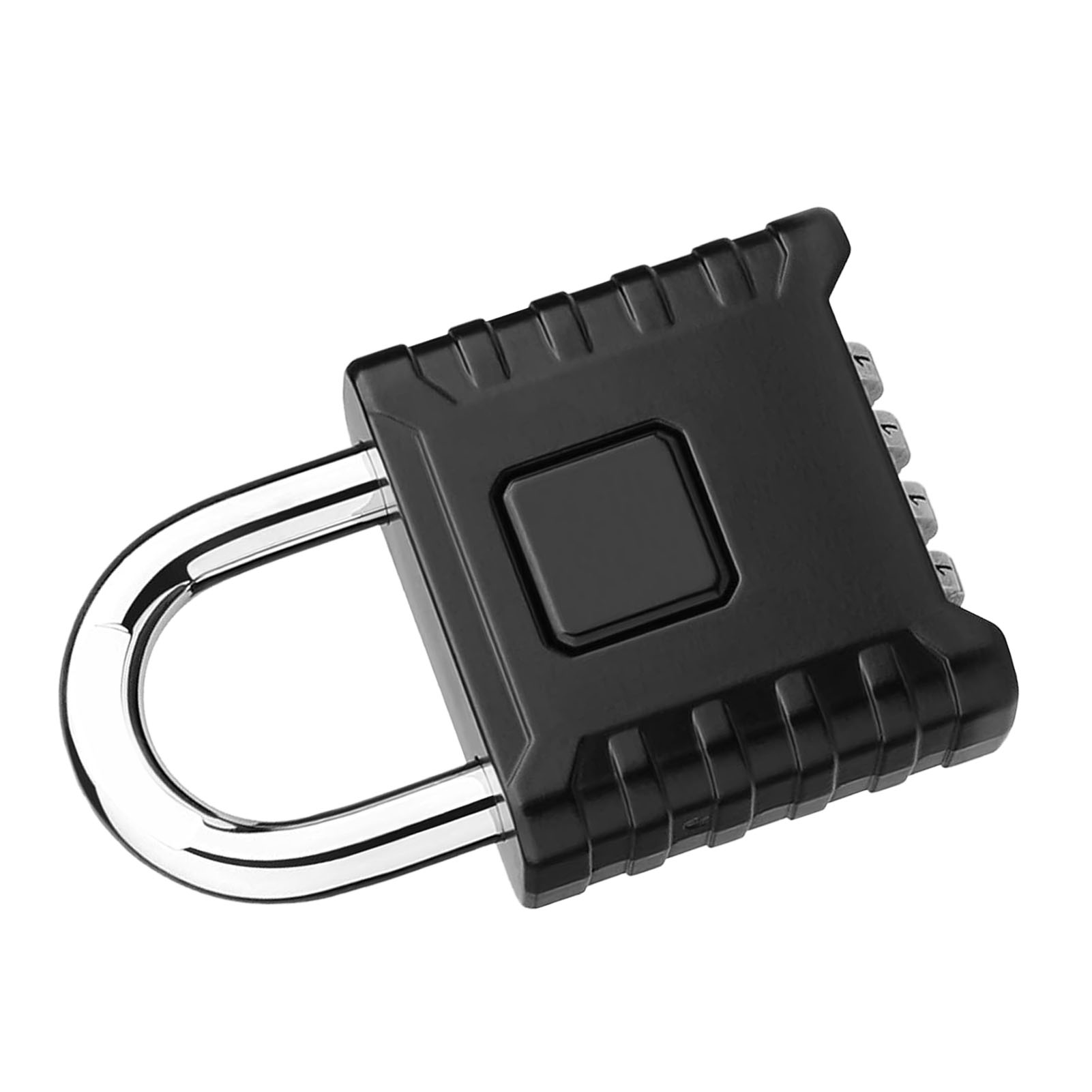 Cadenas De Sécurité À Combinaison Réinitialisable À 4 Chiffres, En Acier Inoxydable Noir, Pour Armoire Ou Boîte À Outils