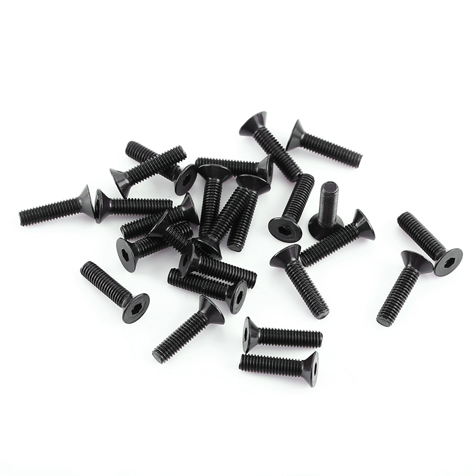 Assortiment De 250 Vis À Six Pans Creux M3 En Acier Allié Noir Avec Écrous Hexagonaux (tête Plate)