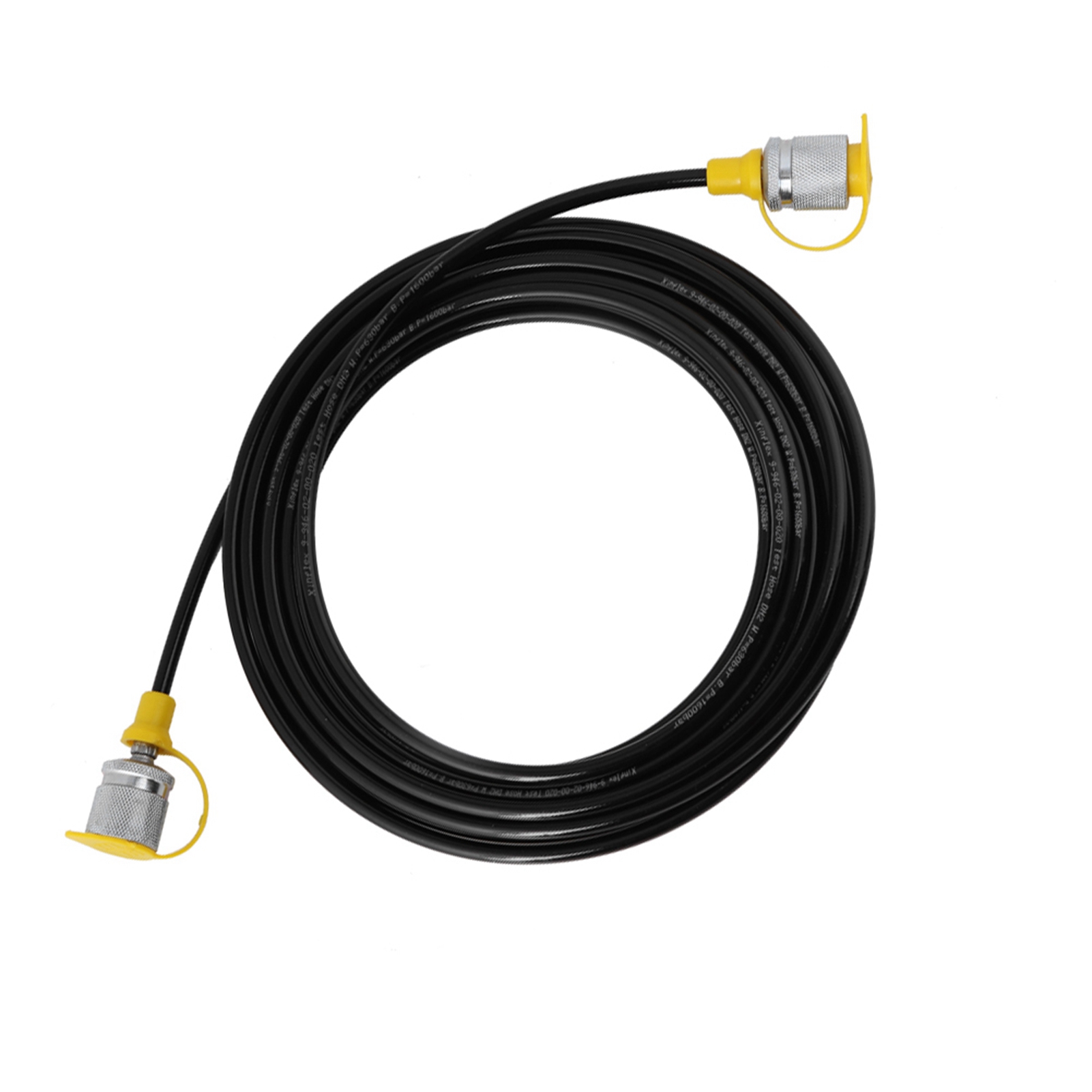 Tuyau D'Essai De Pression Hydraulique 64 Mpa, 5 M (16,4 Pi), Raccord Femelle M16-m16, Noir Liquide, 1 Pièce