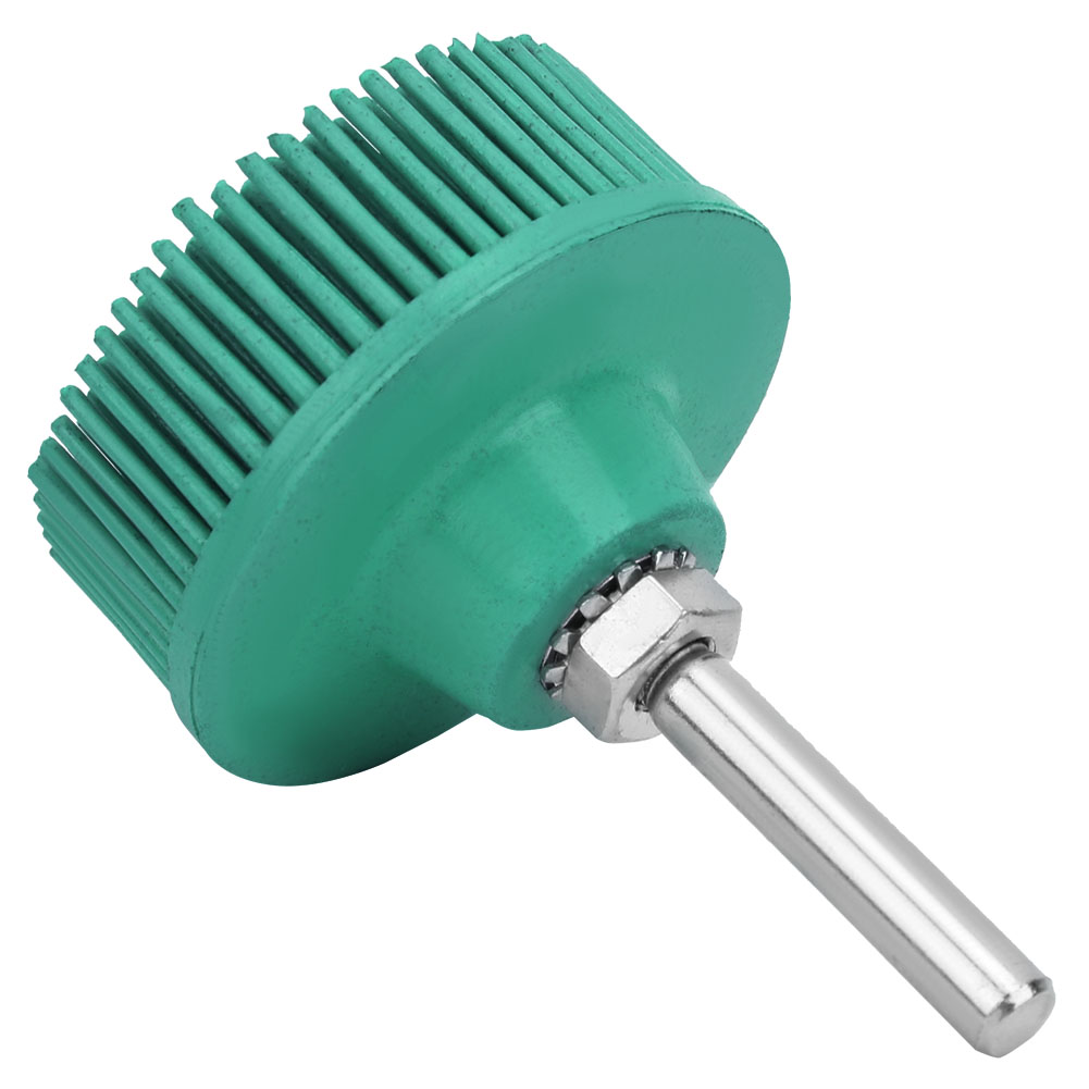 Disque À Poils De 5 Cm (2 Pouces) En Caoutchouc Émeri, Brosse Abrasive, Meule De Polissage Pour L'Élimination Des Bavures Et De La Rouille (vert)