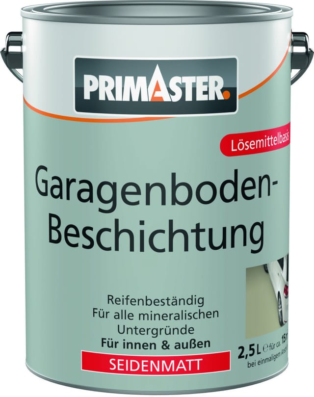 Primaster Garagenbodenbeschichtung 2,5 L steingrau seidenmatt Garagenbodenbeschichtung