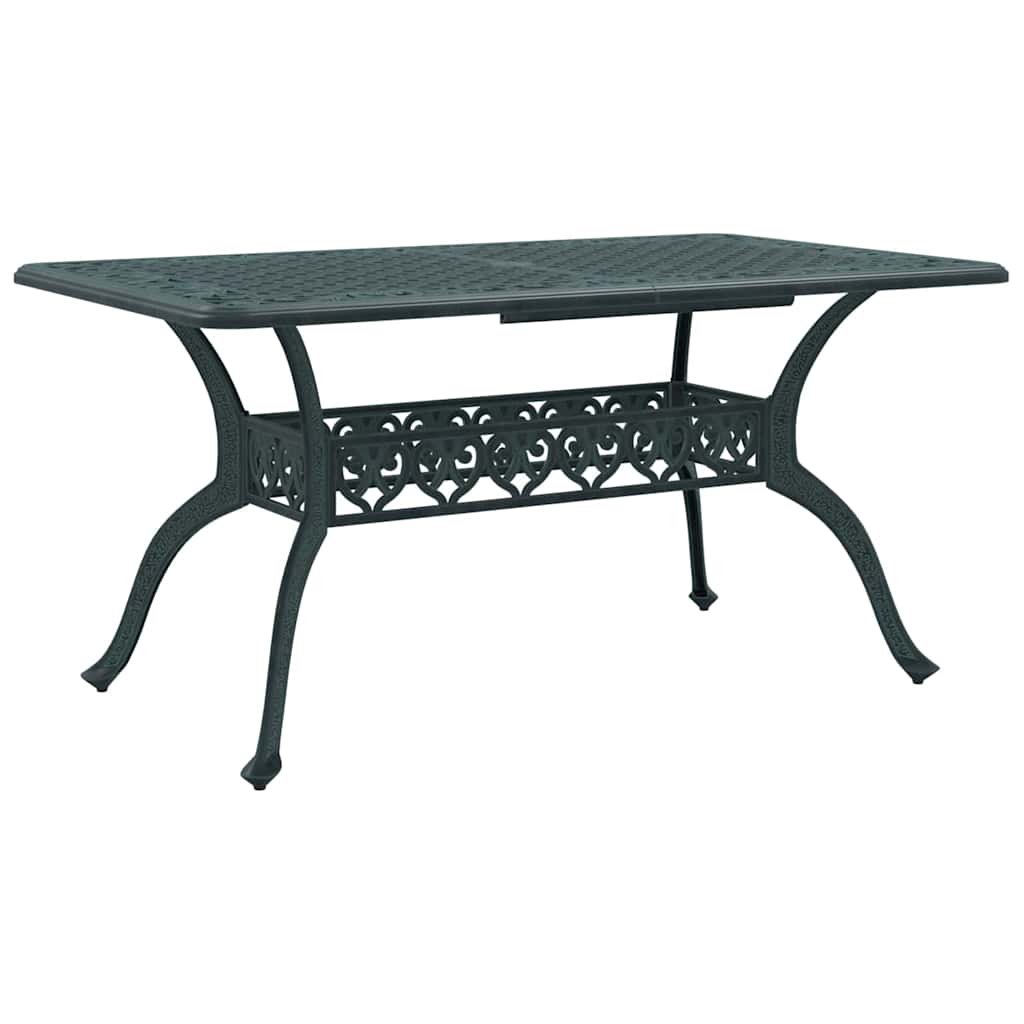 Maison Exclusive - Gartentisch Grün 150 X 90 X 72 Cm Aluminium