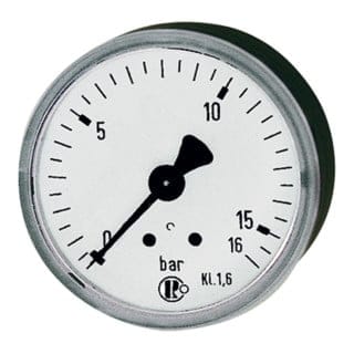 Riegler - Standardmanometer, Stahlblechgeh., g 1/4 hinten, 0-1,0 bar, ø 63