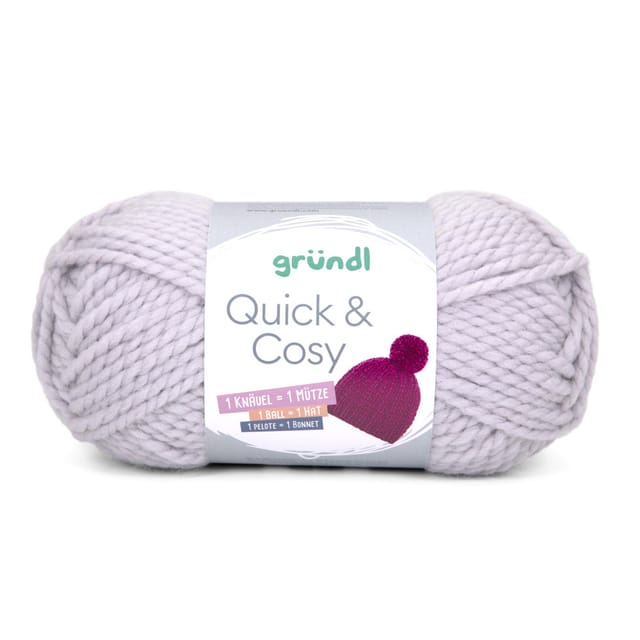 Gründl Wolle Quick and Cosy 150 g taupe Strick- Häkelgarn