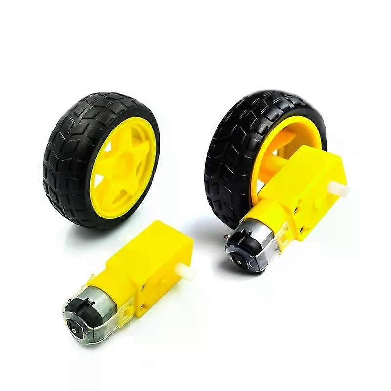 Für 65-mm-rad, Dc 3v-6v Motor 130 Getriebemotor Mit Rad Für Arduino Smart Car-jxlgv