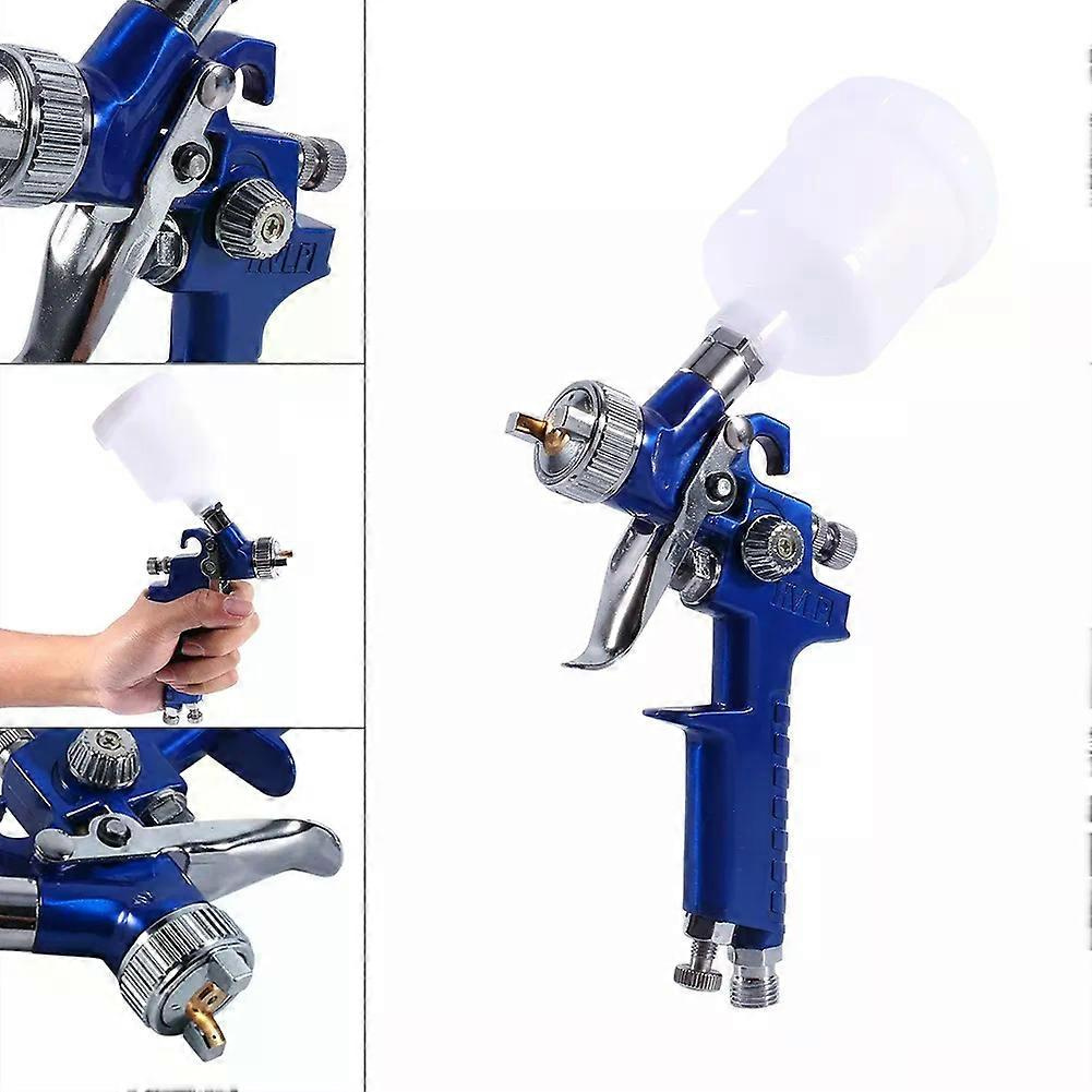 Für Druckluft-farbspritzpistole Blue Gravity Feed Hvlp Mini-druckluft-farbspritzpistole Niederdruck 08mm Düse 100ml Pneumatische Farbspritzpistole Airbrush-jxlgv
