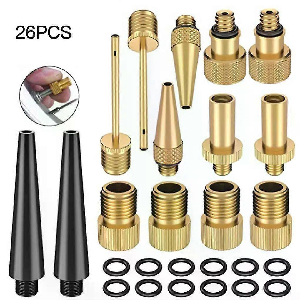 Für 26er-pack Fahrradventile Adapter Zubehör Einstellen Ergonomische Pumpenadapter Kombinationen Aufblaswerkzeug Teile-jxlgv