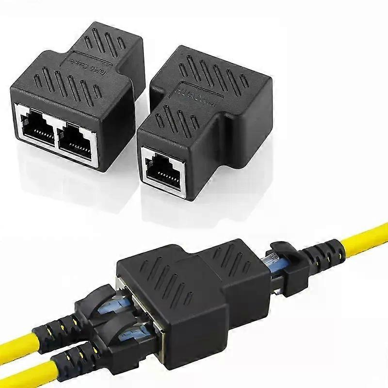 Für 1-zu-2 Rj45 Ethernet-splitter - Lan-netzwerk-extender-stecker Kompatibel Mit Cat5-cat7-jxlgv