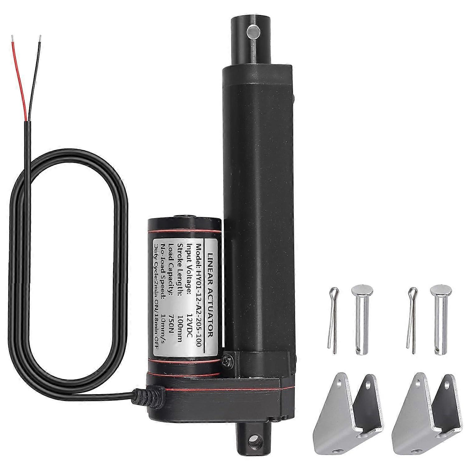 Justech Dc 12v 750n Linearantriebsmotor Für Elektrische Türöffner In Pkw, Wohnmobilen – Schwarz – Jxlgv