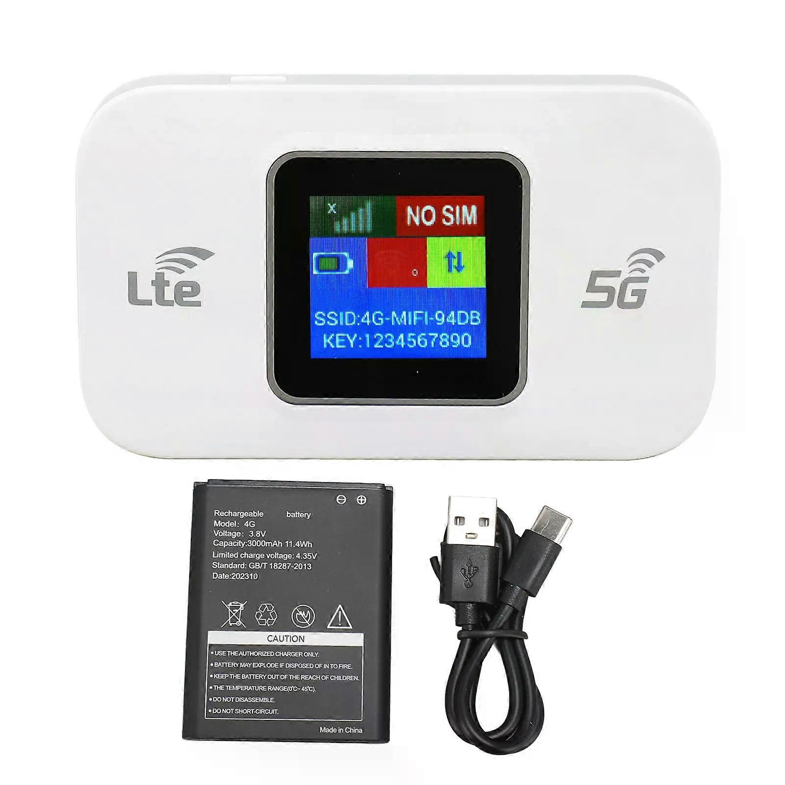 Professioneller 4g Lte Wlan-modem-hotspot Mit 300 Mbit/s Und Farbbildschirm Für Mobiltelefone, Laptops Und Tablets – Jxlgv