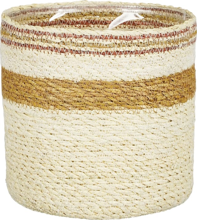 Mica Übertopf Korb Jameson Ø 20 x 20 cm Seegras gelb Topf