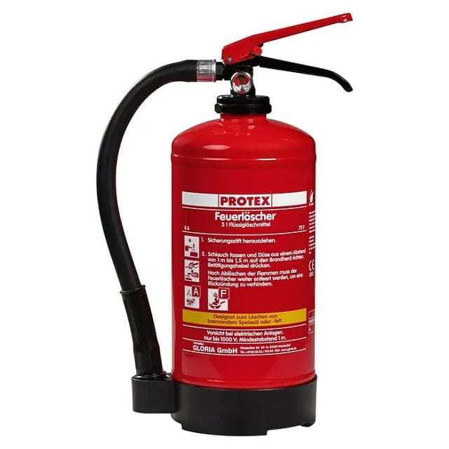 Protex Fettbrand-Feuerlöscher 3l FDA3 mit Halterung Feuerlöscher