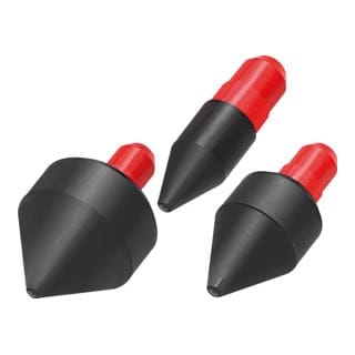Gummidüsen-Set (ø 14, 25, 35 mm) zum Aufstecken auf das Rohr - Riegler
