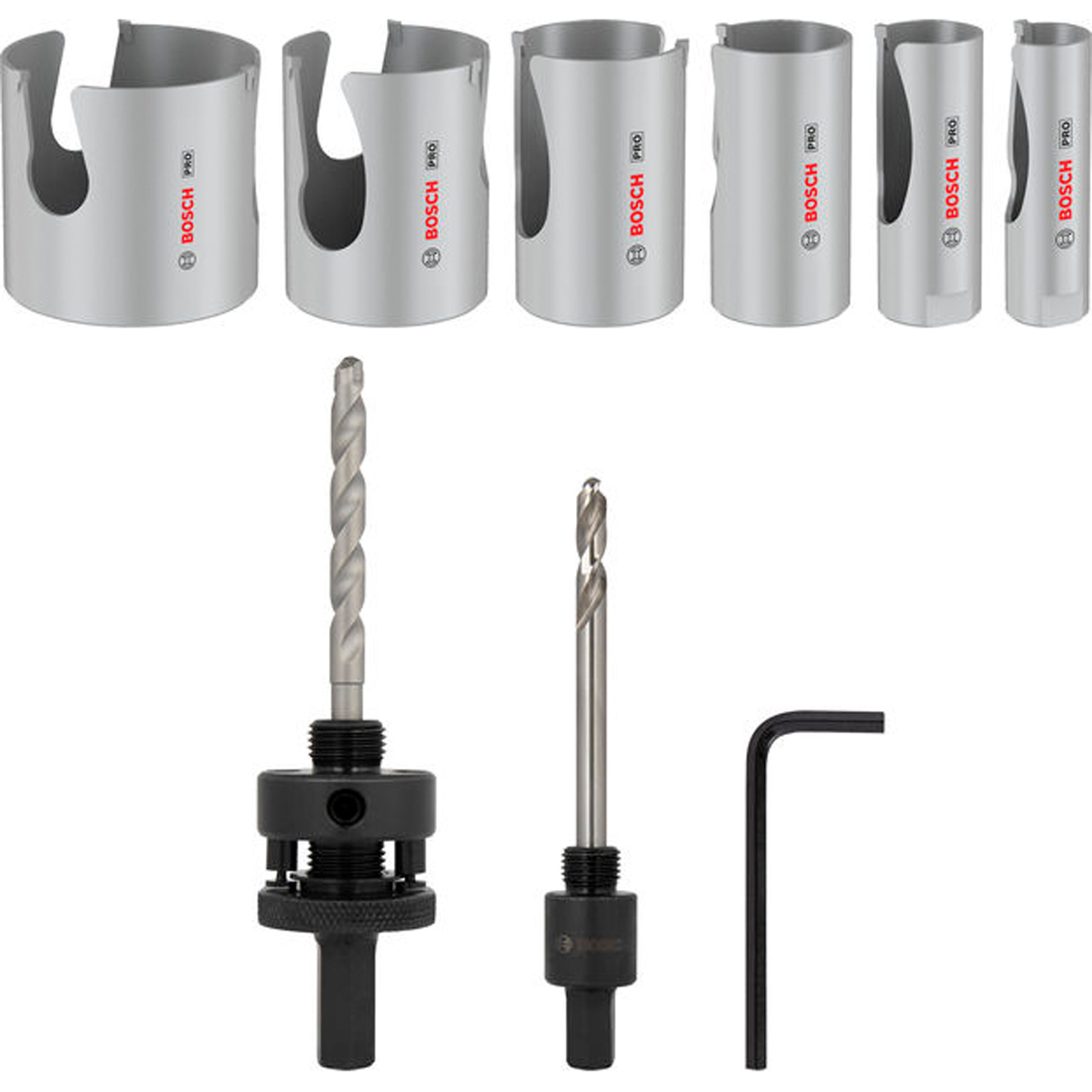 Bosch Pro Construction Material Gewinde-lochsägen-set 20/25/35/40/51/68x60x65mm 9tlg - 2608594685