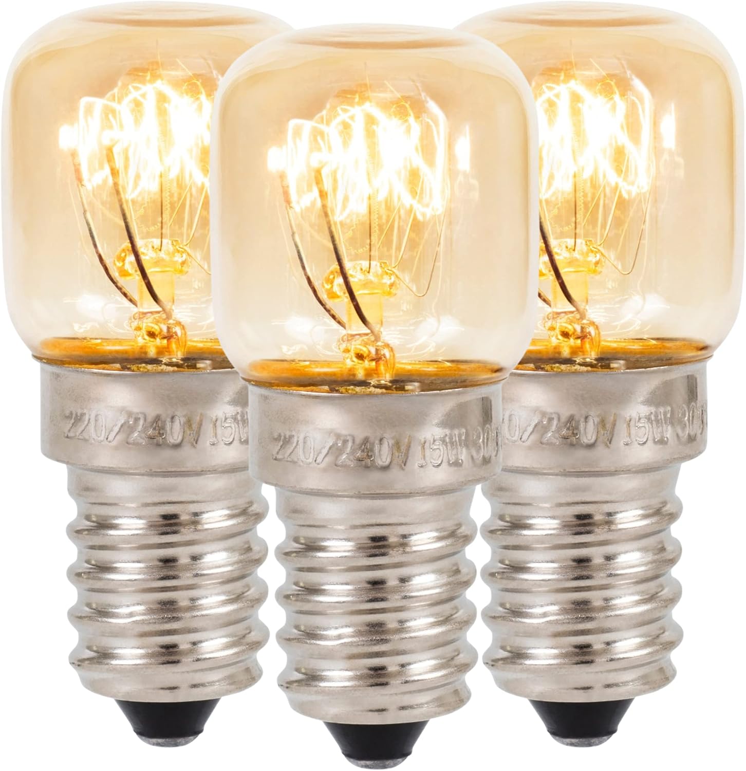 3er-set Salzlampenbirnen Backofen Kühlschrank E14-fassung, 15 W, Dimmbar, 300 °c Himalaya-salzlampe Lavalampe Energieklasse A