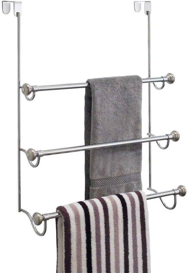 Türhänger-handtuchhalter, Kollektion York, 3,8 Cm X 17,8 Cm X 58 Cm, Gebürstetes Nickel