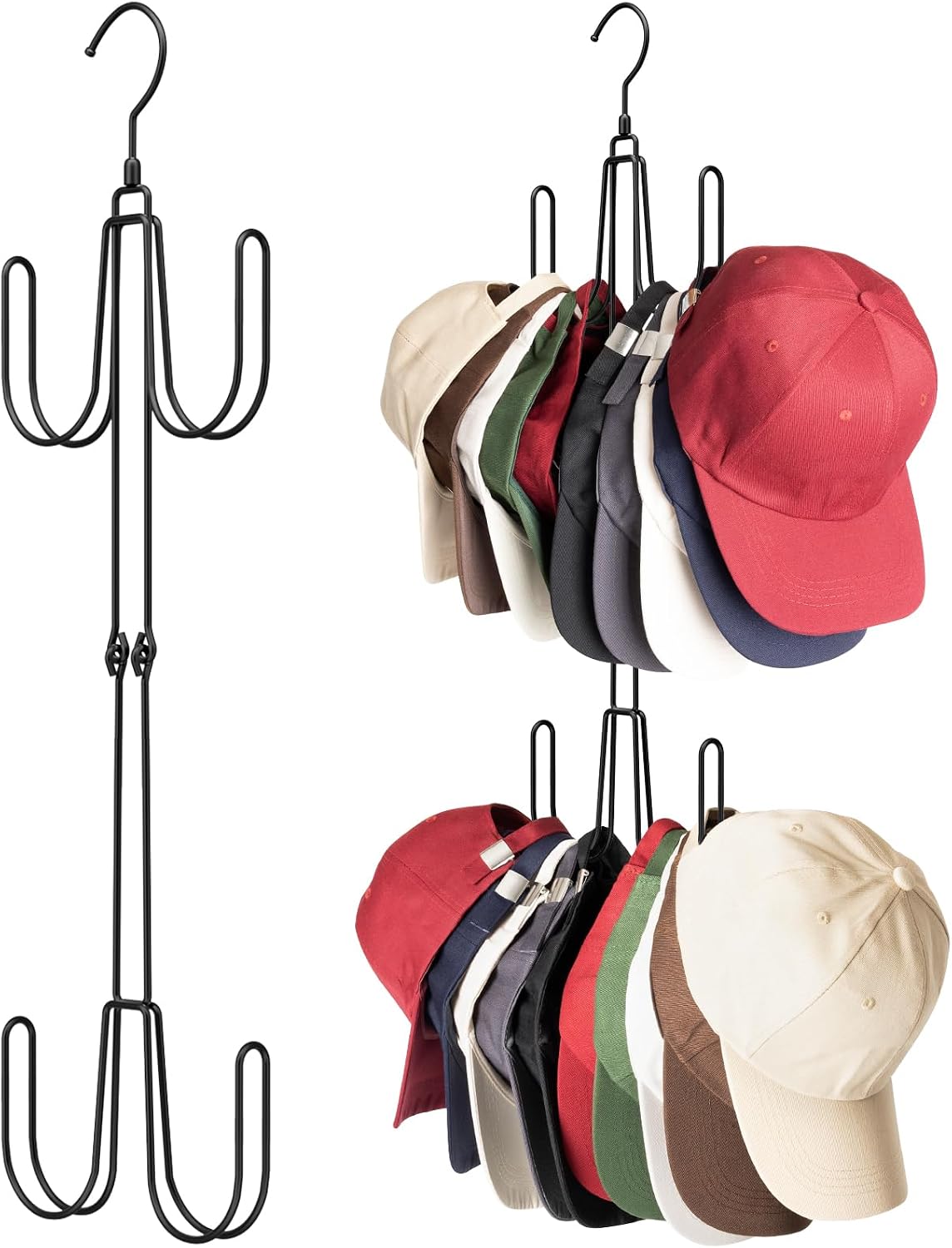 Hutablage Für Den Kleiderschrank, Hutorganizer Aus Edelstahl, Baseballkappenhalter, Baseballkappen-organizer, 1er-set
