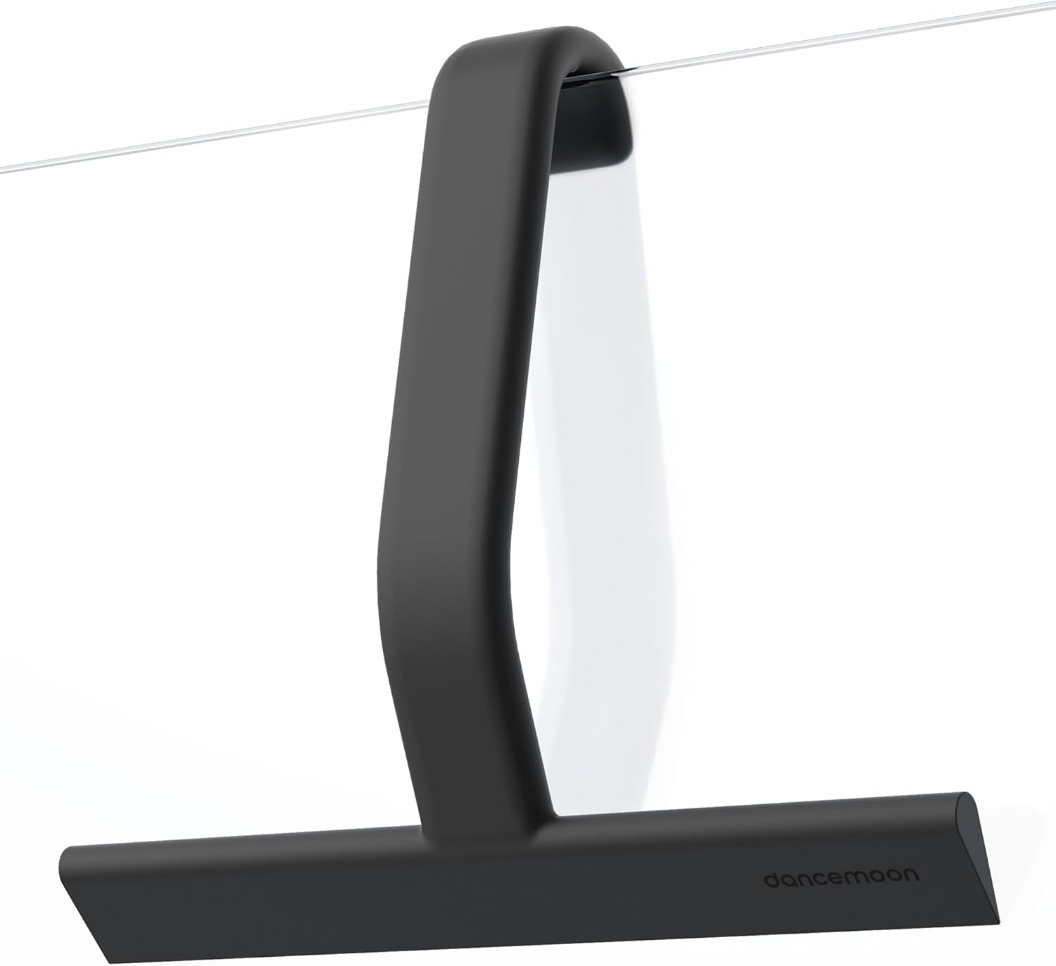 Duschabzieher Mit Integriertem Haken, 25 Cm, Schwarz Preisgekröntes Design, Komplett Aus Soft-touch-silikon, Für Duschwände, Badezimmer, Fenster, Spiegel, Fliesenwände Und Autos