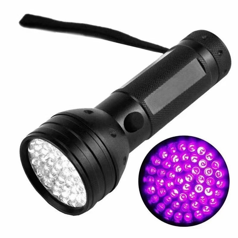 Schwarzlicht-taschenlampe Mit 51 Leds, Haustierurin-detektor Für Hunde Und Katzen, Trockene Flecken, Bettwanzen, Harz, Skorpione