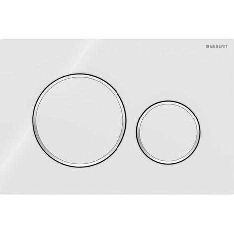 Geberit Sigma20 Betätigungsplatte Für 2-mengen-spülung: Weiß. Chrom Glänzend (115.882.kj.1)
