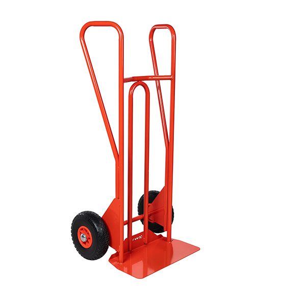 Transportkarre Aus Stahl Mit Geschlossenen Griffen Und Feststehender Schürze – Max. Tragkraft 250 Kg – Luftreifen - 810210021